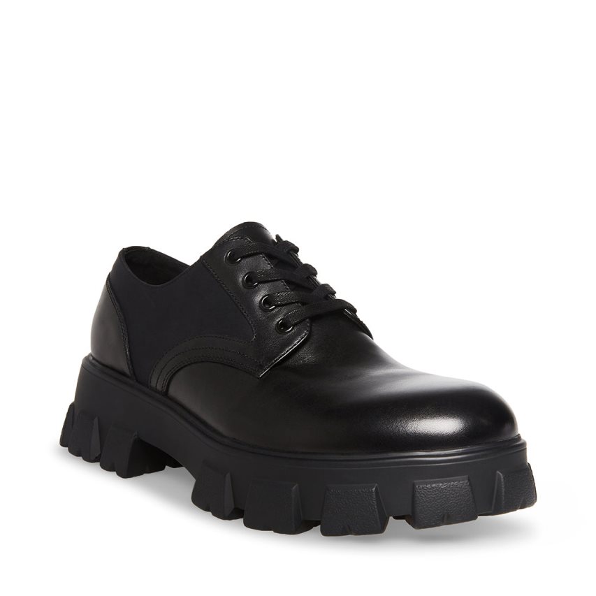 Zapatos Plataforma Steve Madden Cesare Cuero Hombre Negras | ES SXS430